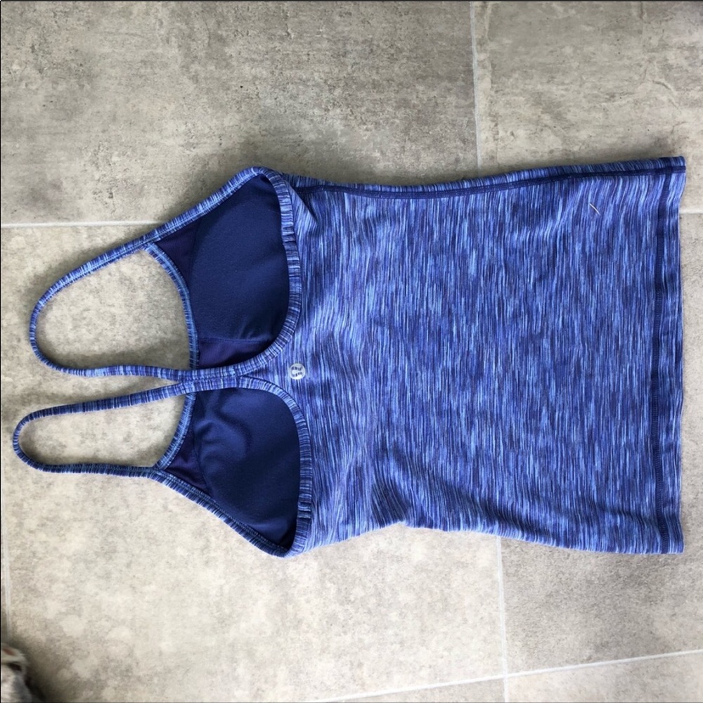 Lululemon Power Y Space Dye Shelf Bra Tank-Purple - Picture 2 of 5